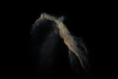 Sandy explosion isolated. Stock Photos