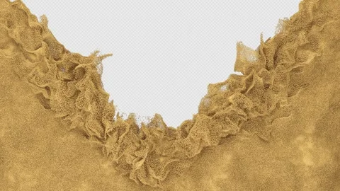 Sandy Fade Flow Stock Footage 305239153