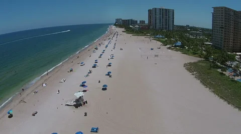 Sandy Florida beach Stock Footage 38876376
