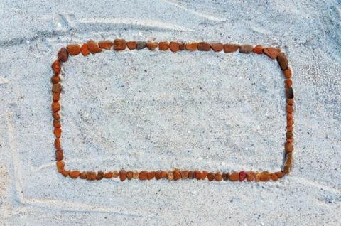 Sandy frame Stock Photos