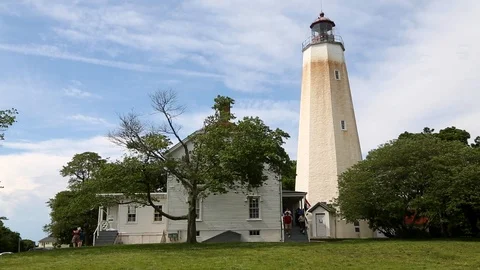 Sandy Hook Lighthouse Stock Footage 87877799