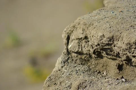 Sandy ledge close up Foto stock