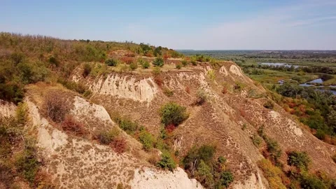 Sandy Mountains Above the Valley. 動画素材 252020466