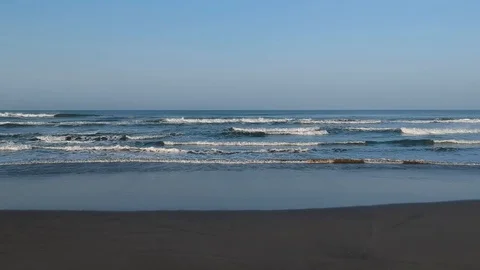 Sandy ocean beach Stock Footage 92388354