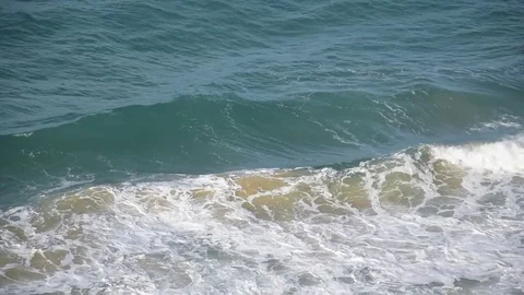Sandy Ocean Waves Stock Footage 77716043