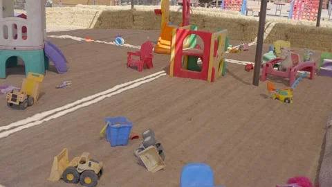 Sandy outdoor playground Stock Footage 287516981