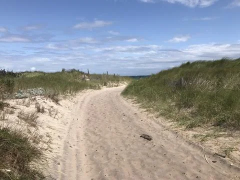 Sandy Path to the Beach Foto stock