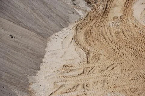 A sandy pit in Germany Stock Photos