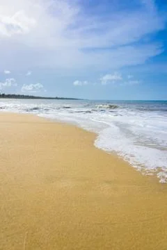 Sandy sea beach Stock Photos