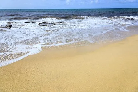 Sandy sea beach Fotos de archivo