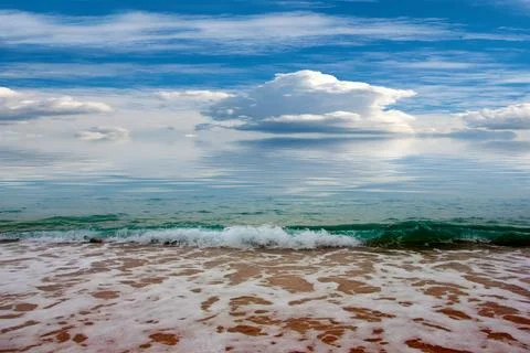 Sandy sea beach Stock-Fotos