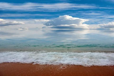 Sandy sea beach Stock-Fotos