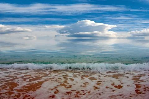 Sandy sea beach 스톡 사진