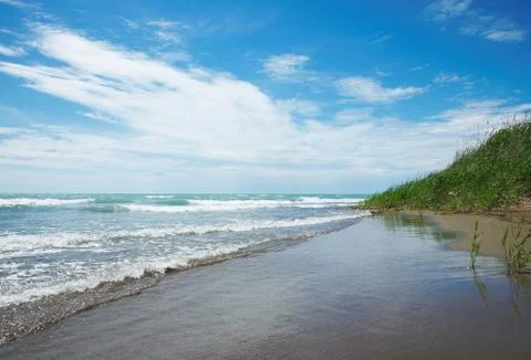 Sandy seacoast Foto stock
