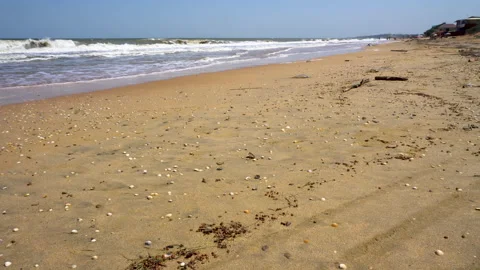 Sandy seashore 4K Vídeo Stock 157329820