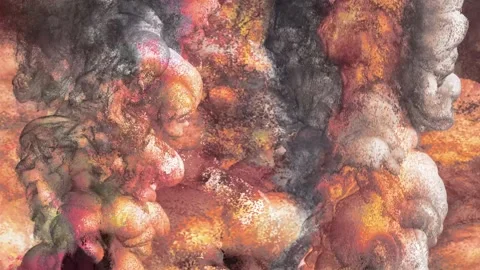 Sandy Smoke Loop HD footage Stock Footage 237809586