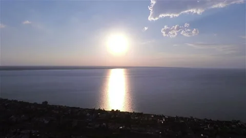 Sandy spit sunset Stock Footage 100663628