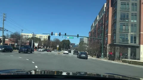 Sandy Springs Road Video stock 170352617
