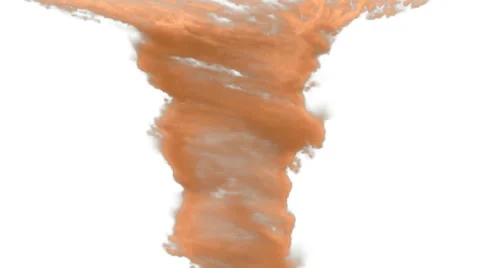 Sandy a tornado on a white background with the alpha channel Stock-Footage 61847241