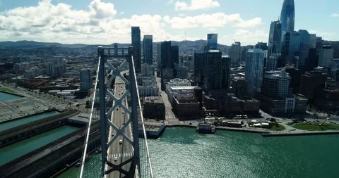 SanFranciscoBayBridge1 Video stock 127253631
