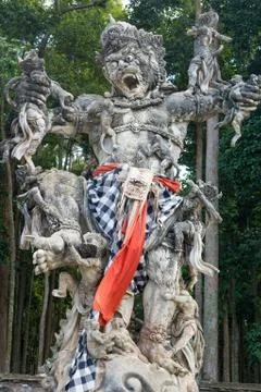 Sangeh Monkey Forest temple Stock Photos