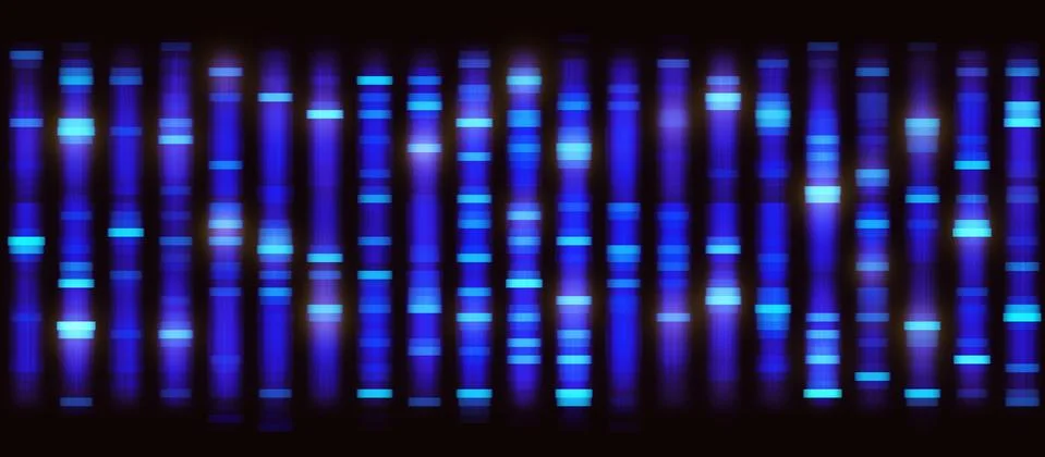 Sanger Sequencing Background Stock Illustration