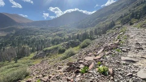 Sangre De Cristo Backpacking: Hermit Pass Road Stock Footage 329455134