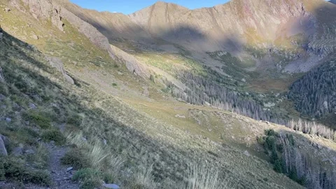 Sangre De Cristo Backpacking: Venable Pass Stock Footage 329455146
