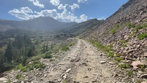 Sangre De Cristo: Hermit Pass Road Backpacking Stock Footage 329455133