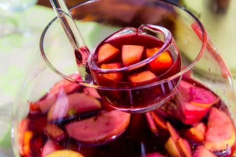 A sangria carafe Foto stock