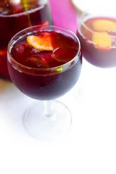 Sangria cups Stock Photos