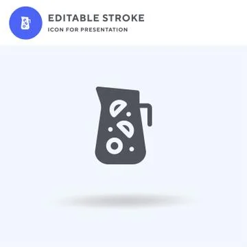 Sangria icon vector, filled flat sign, solid pictogram isolated on white, logo Stockillustratie