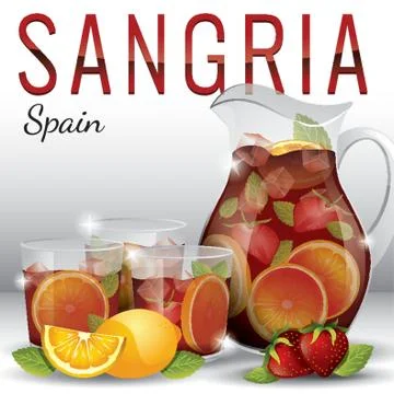 Sangria Illustration