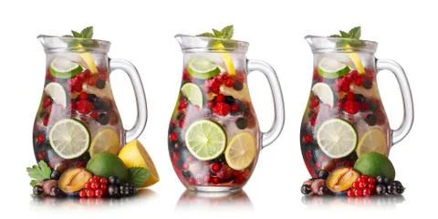 Sangrias set Stock Photos