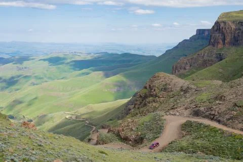 Sani Pass, Lesotho Stock Photos