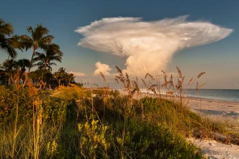Sanibel Island Fort Myers Pulse Thunderstorm Stock Photos