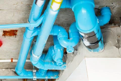 Sanitary distribution system Stock Photos