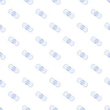 Sanitary pad seamless pattern representing feminine hygiene and period care Stock-Illustration