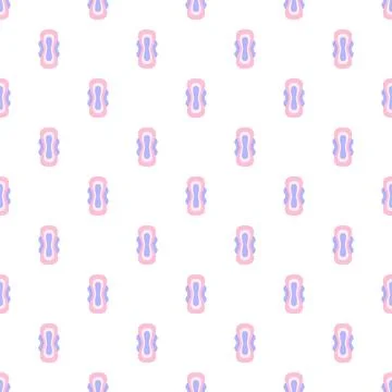 Sanitary pads pattern promoting feminine hygiene and period care Stock Illustration