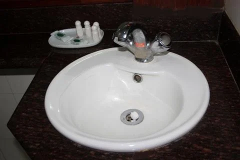 Sanitary Ware with Accessories Stock Photos