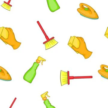 Sanitation pattern, cartoon style Stockillustratie