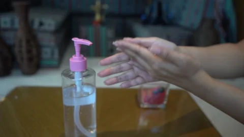 Sanitiser Stock Footage 156253271