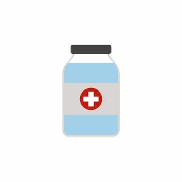 Sanitizer icon. Vector design isolated on white background. Stock Illustration