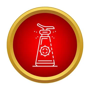 Sanitizer liquid soap pump bottle icon vector Stock Illustration