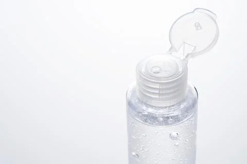 Sanitizing gel placed on a white background Stock Photos