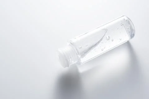 Sanitizing gel placed on a white background Stock Photos