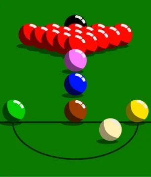 Sanooker table Stock Illustration