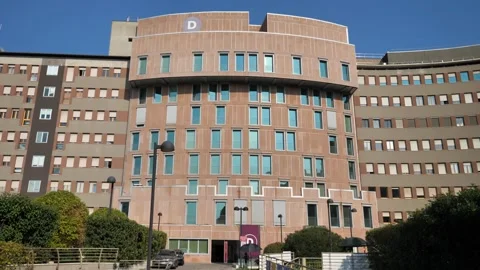 Sanraffaele hospital in Milan, Italy Stock Footage