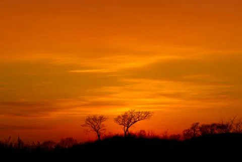 Sanset landscape Stock Photos