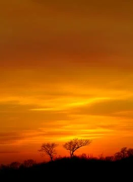 Sanset landscape Stock Photos